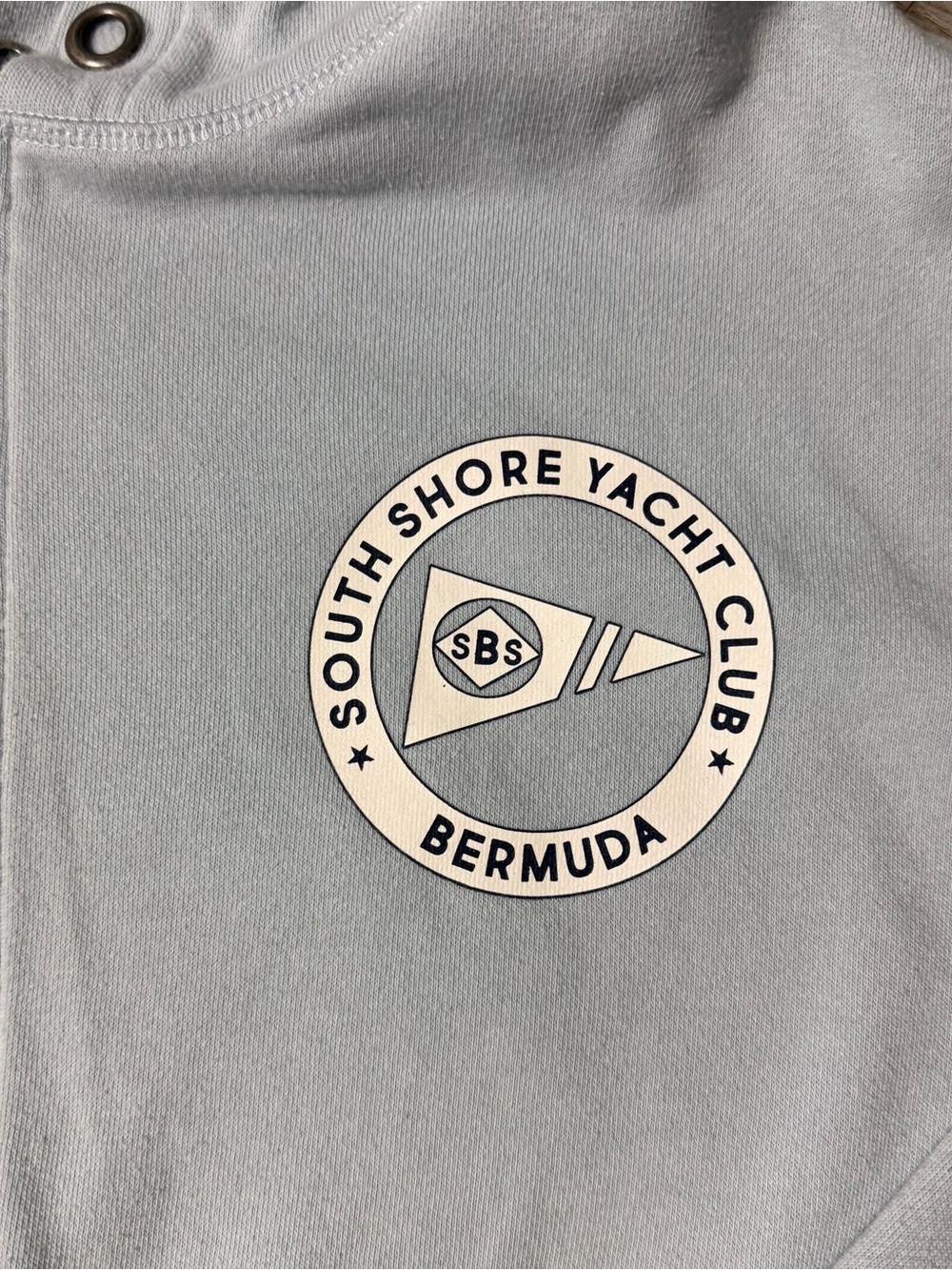 Women's Light Gray Full-Zip Hooded Jacket with Chest Patch Aero small - Picture 4 of 5